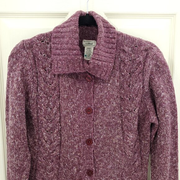 LL. Bean Cardigans M Red - Picture 4 of 13